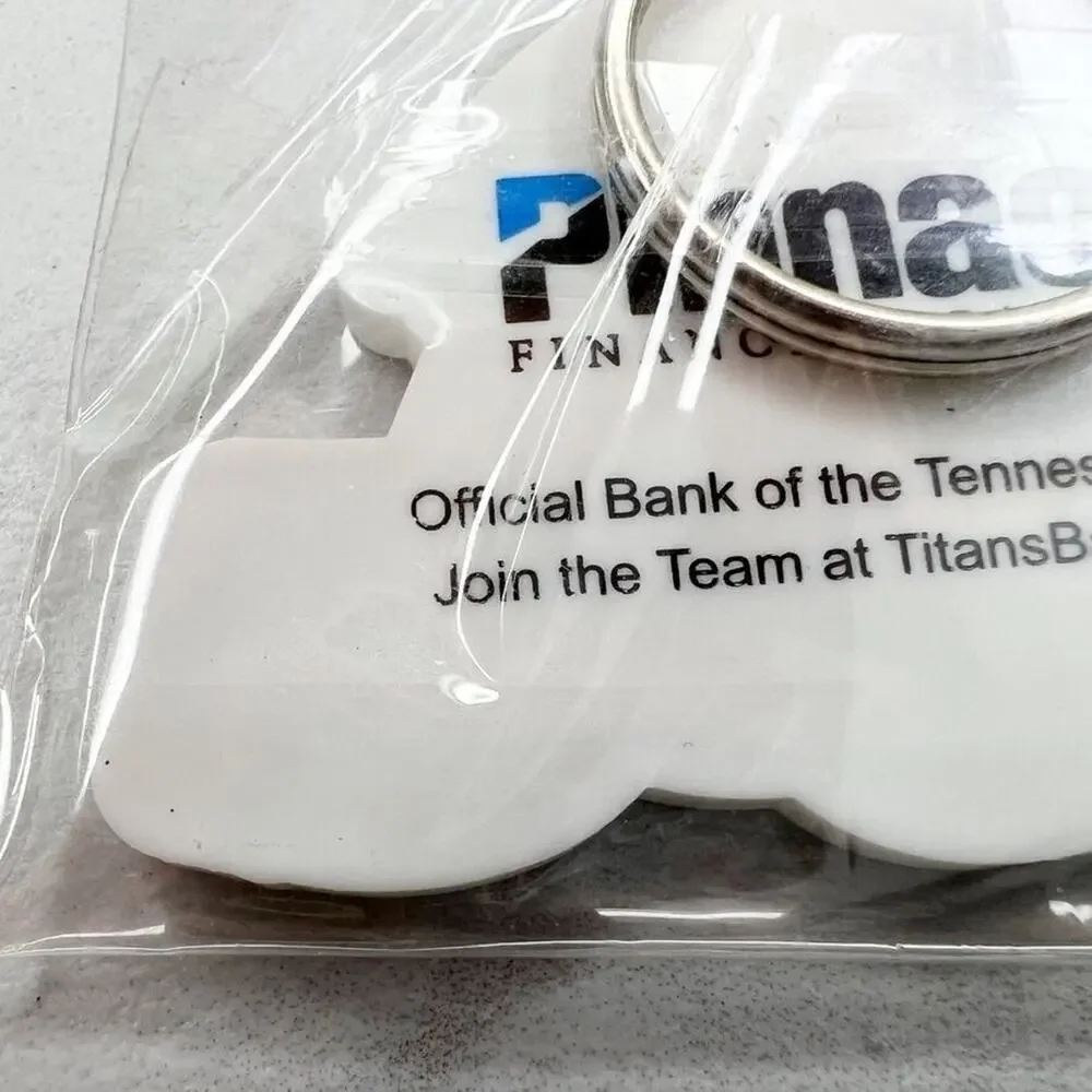 Tennessee Titans Football Helmet Rubber Keychain Keyring